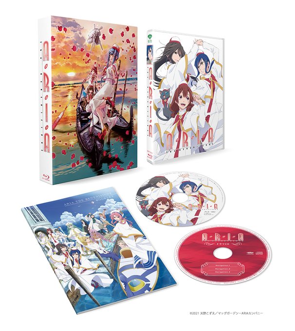 【 Blu-ray 好評発売中 】『ARIA』シリーズ、ついにフィナーレ🌹新作ドラマCD/アフレコ再現風景/週替わり映像