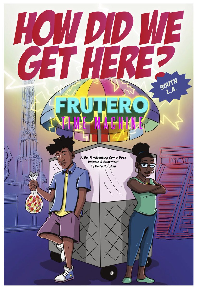 The California Endowment commissioned a series of comic books including FRUTERO TIME MACHINE by Donovan Vim Crony...coming soon! 

Donovan met with @LACommons, studied the South Central Rooted Report and his own experiences, and created this comic book to share the stories!