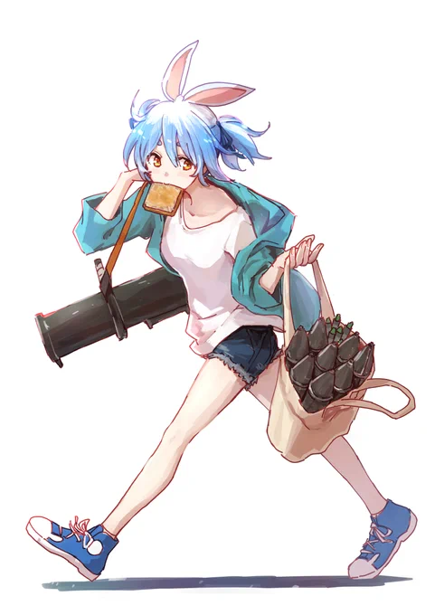 ちょっとそこまで戦車潰しに行くぺこちゃん#ぺこらーと 