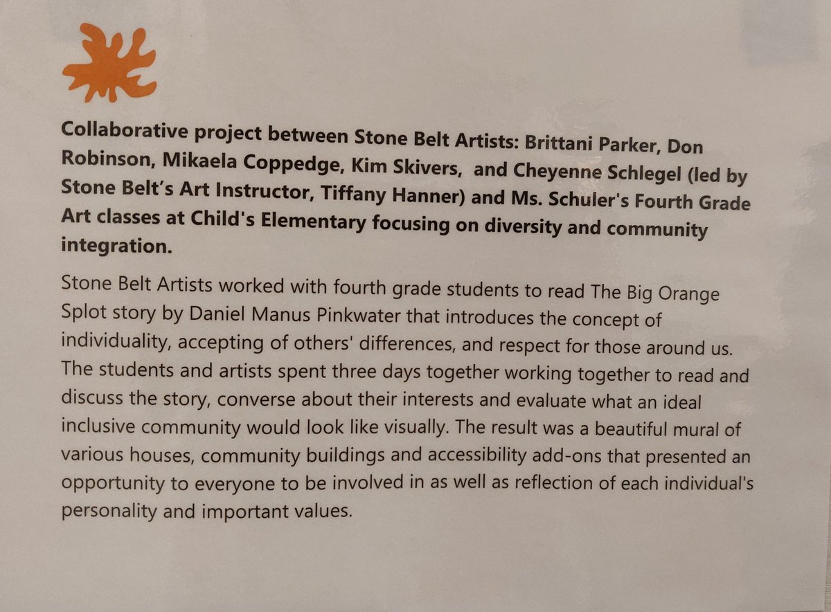 ChildsSchool's tweet photo. Our #inquiry units include student-driven #action. Thanks to #TeamShuler for reminding us through your teaching that #ArtIsAction. Our 4th grade abilities unit #collaboration with @StoneBeltArcf helps our #community imagine a more hopeful future. #inclusion #accessibility #values https://t.co/4U1Cmxeht6