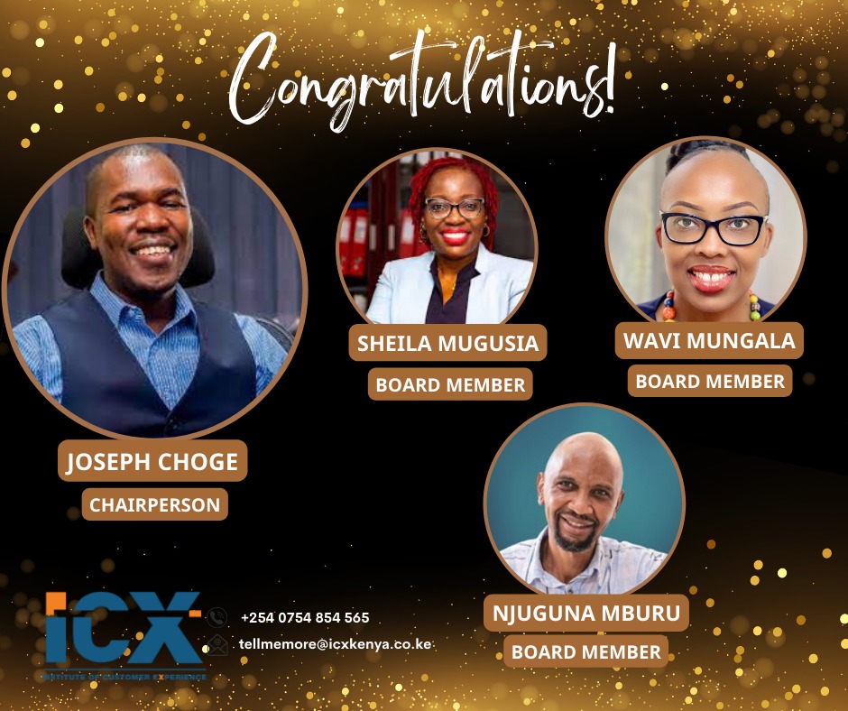 WaviMungala's tweet photo. Today, I am honored to have been ratified as an @icx_kenya ICX Board Member in the 2022 AGM held this morning 16 Sep 2022. 

Ready &amp; Committed to serve and champion the CX Agenda in Kenya &amp; beyond!    

#CXPossibilitarians #Leadership #Service 

@TheCXPGroup https://t.co/l53XlWckTY