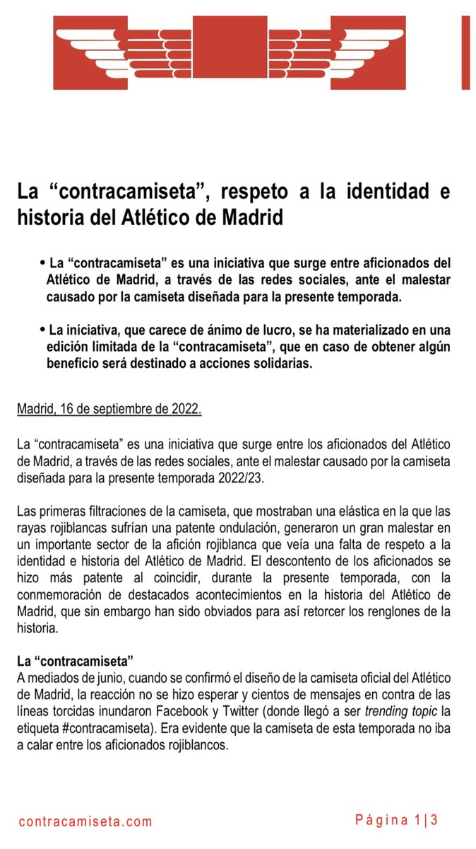 AplastaArteche's tweet photo. Ya está disponible la #ContraCamiseta el triunfo de una afición cansada de los desplantes de una multinacional deportiva
Gracias @contracamiseta https://t.co/vGIwSvPMXz