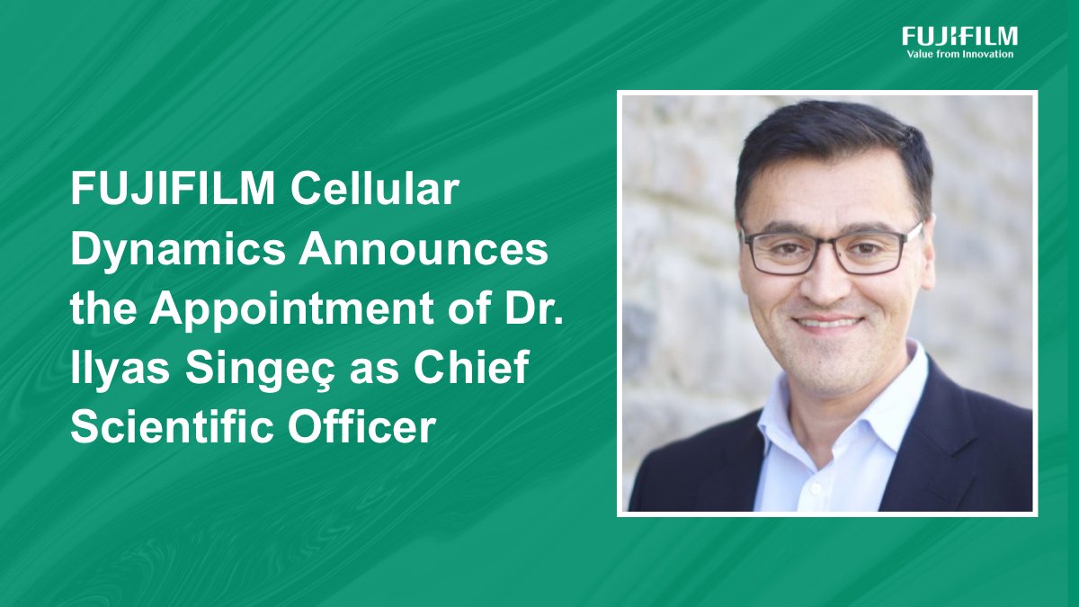 “I am truly excited to join this world-class team of creative and dedicated scientists.” Congratulations Dr. Ilyas Singeç on being appointed Chief Scientific Officer with @CellDynamics. Welcome to the #Fujifilm team! bit.ly/3RS9Liv