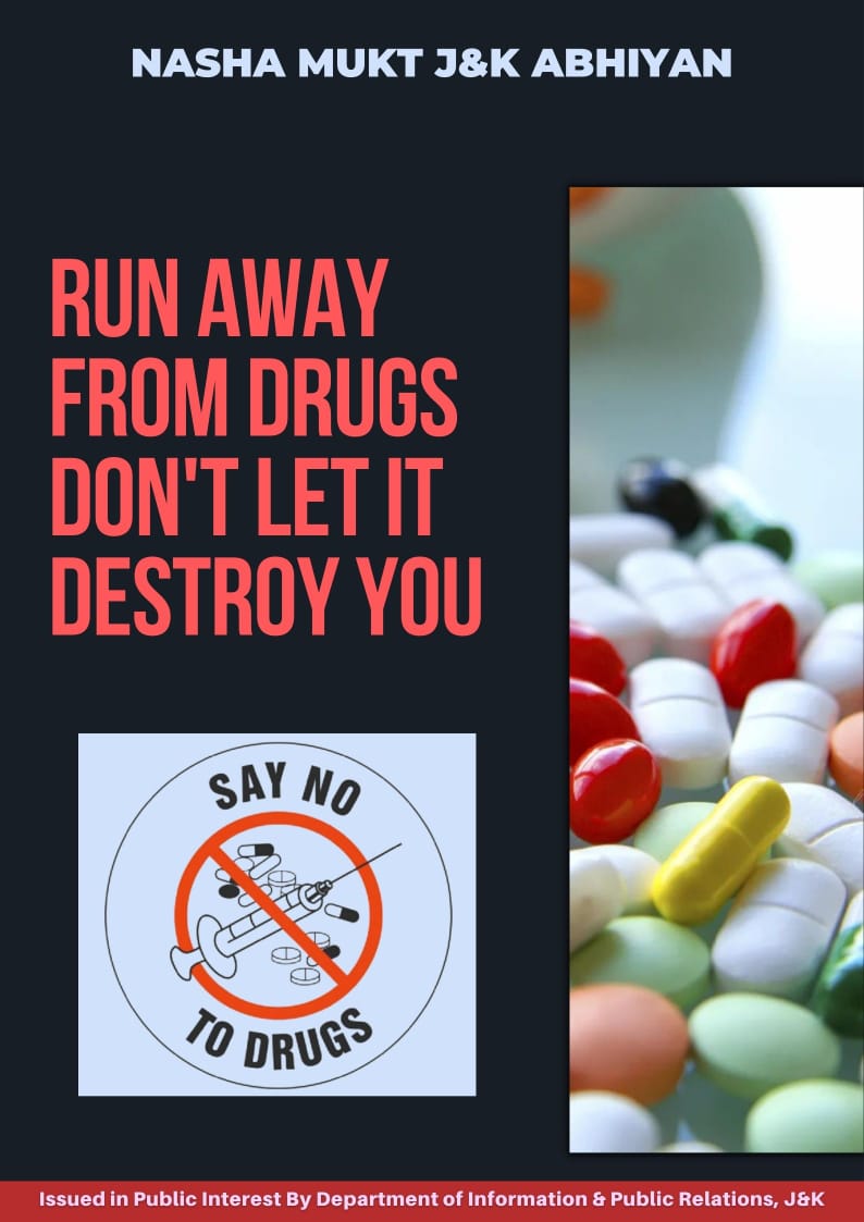dckupwara's tweet photo. #NashaMuktJammuKashmir
Take a pledge to stay away from the drugs. 
Say yes to life, Say no to drugs.
@NMBA_MSJE 
@diprjk 
@ddnewsSrinagar 
@PIBSrinagar https://t.co/bwG7yyKxi2