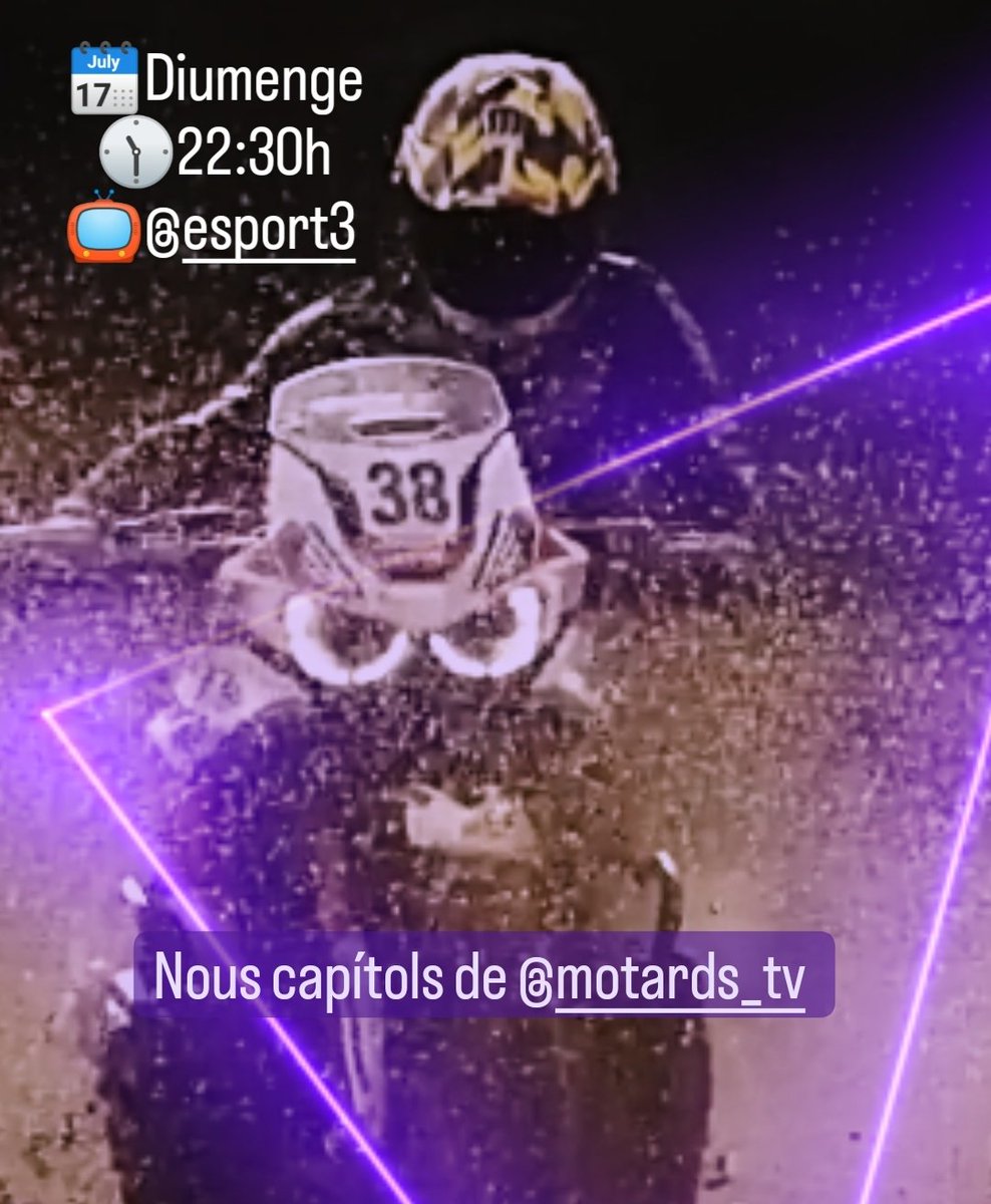 Diumenge que ve torna <a href="/Motards_TV/">Motards</a> a <a href="/esport3/">Esport3</a>! Ens hi posem a les 22:30h amb les seccions de sempre i alguna sorpresa més.

Gaaas! ✊🏼✊🏼