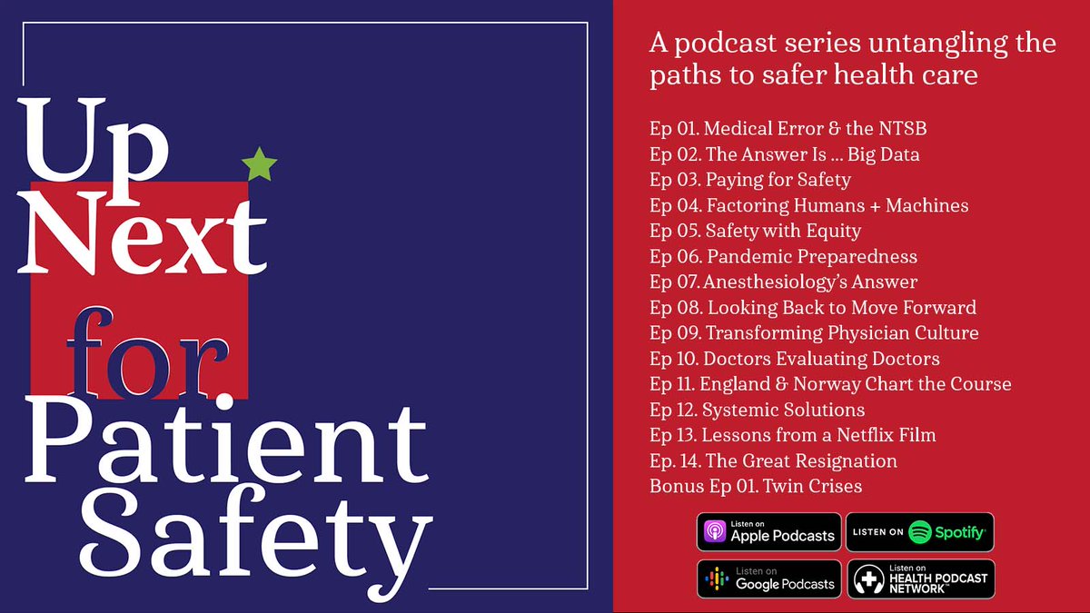 NPatientSafetyB's tweet photo. It’s #WorldPatientSafety Day! Celebrate by catching up on the #UpNextforPatientSafety podcast.
https://t.co/KFchNWxq5A or in your favorite podcast app. Part of @healthpodnet
#medicationwithoutharm #WPSD22 #patientsafety https://t.co/UW09UDao17