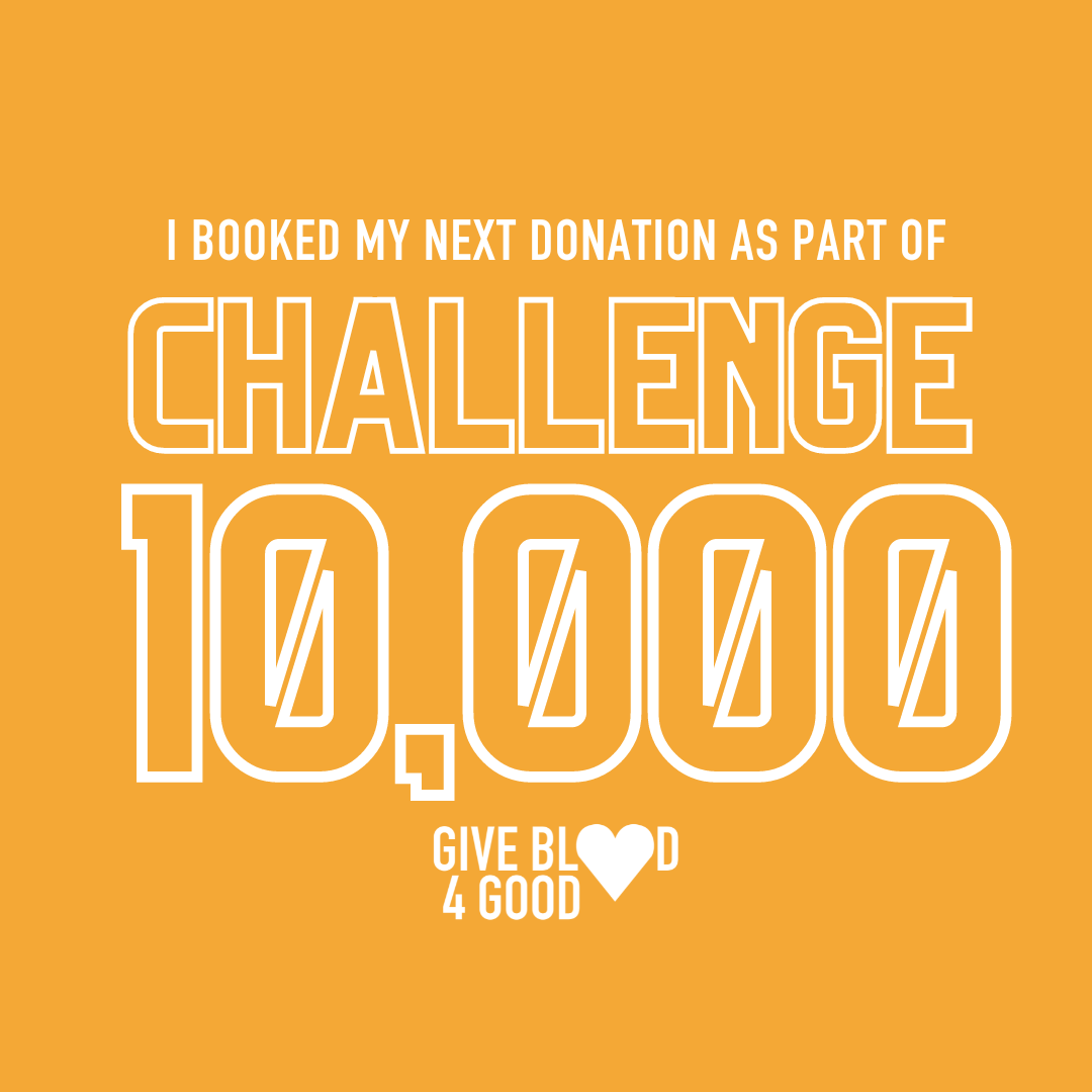 Before you finish up for the week, don’t forget to tick booking your next blood donation off your list!

Share this to your story to remind someone else to book their donation if you’ve already arranged yours as part of #Challenge10000. 

giveblood4good.org/donate

#WeStanPatzo