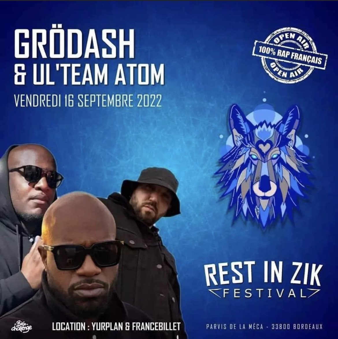 GRODASHIZZLE's tweet photo. On se retrouve sur scène à Bordeaux aujourd’hui ! #ulteamatom #RestInZik #Festival https://t.co/YIeNRU2P9o