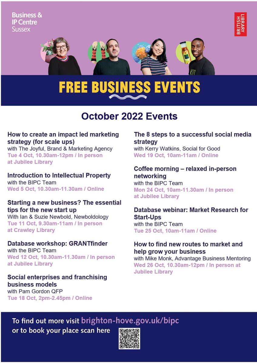 📢 Announcing our October events!

We have free webinars, workshops and in-person networking coming up for you next month with the BIPC Sussex Team and our partners <a href="/wearethejoyful/">Cedric Atkinson</a>, <a href="/newboldology/">Newboldology</a>,<a href="/pamgordonTFC/">Pam Gordon QFP</a>, <a href="/MonkFranchising/">Michael Monk</a> and Kerry Watkins (<a href="/social_for_good/">Social For Good</a>).