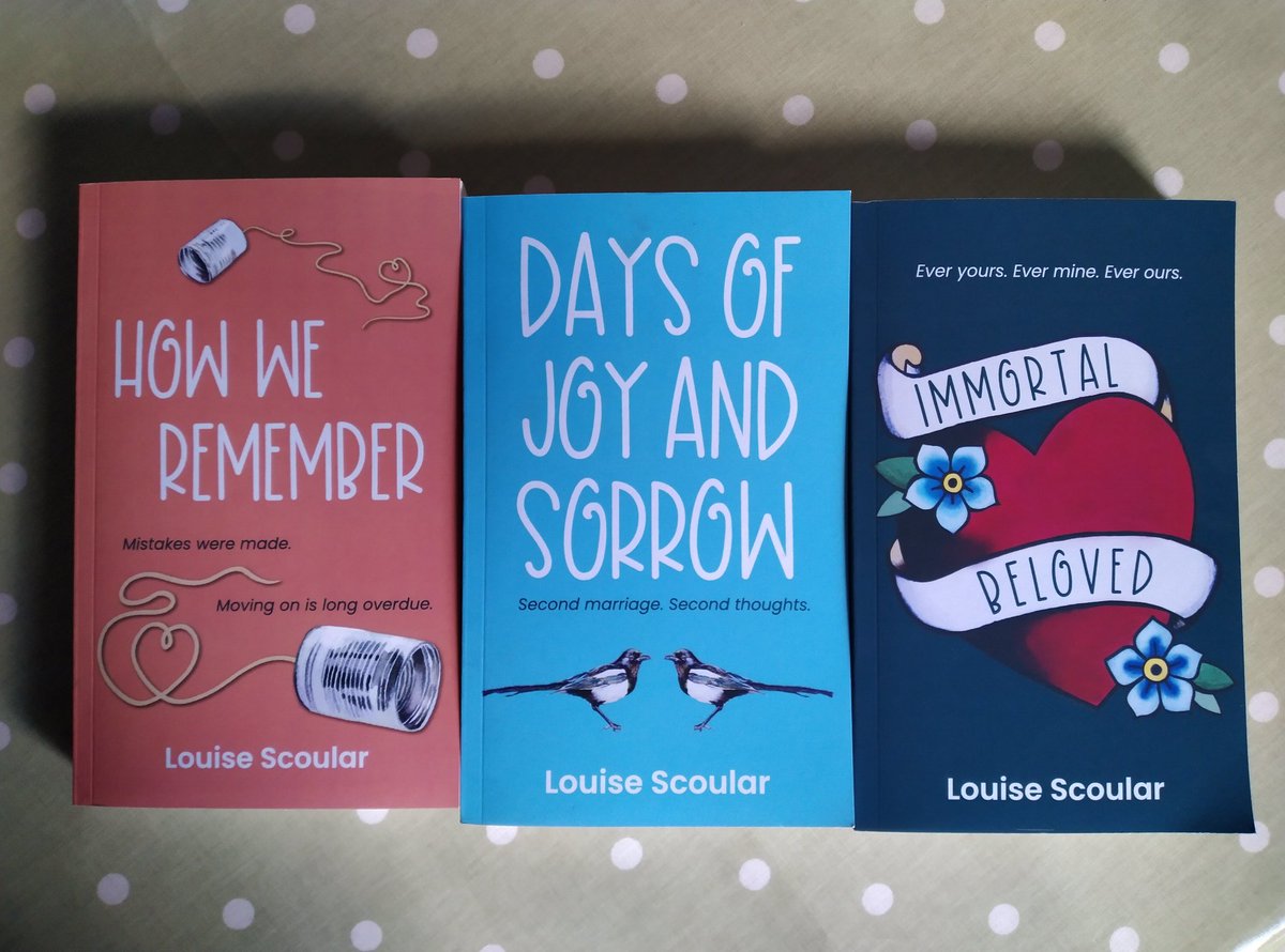 LouiseScoular's tweet photo. Yay, paperback copies of my books with their new covers have arrived! Now to organise a giveaway...
#BookTwitter #booktwt #WritingCommunity https://t.co/Wp5p3hygtM