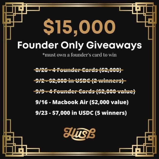 🔥Make sure to get the info on the Founders Card below to get access to the Founders Only giveaway later today.

youtube.com/watch?v=qd3Lj0…

Jump into discord.gg/huslnft and win a GWL.

#replace9to5 #HUSL #HUSL4IMPACT