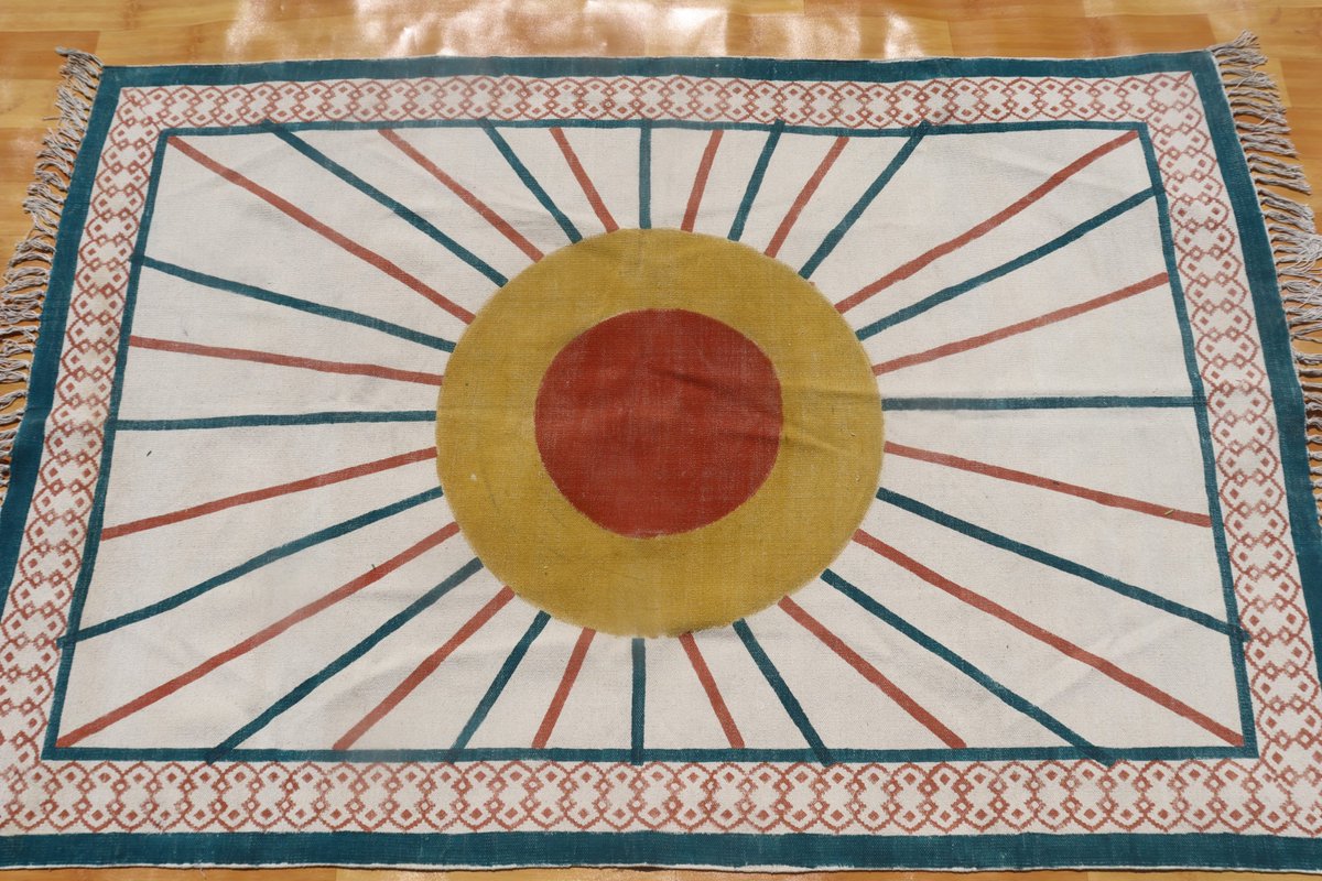 Excited to share the latest addition to my #etsy shop: 6x9 feet rug, kids room rug, living room rug, kitchen area rug, homedecor rug, block printed rug, geometric rug, handmade rug, dhurrie rug etsy.me/3BMJRXQ #grey #anniversary #christmas #rectangle #rainbow #