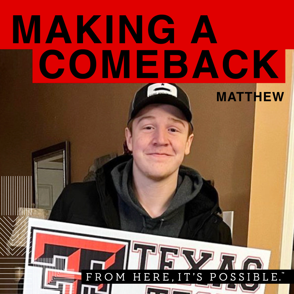 TexasTech's tweet photo. Faced with a harsh diagnosis, Matthew is dedicated to leaving the world a better place than he found it.

📝➡️ https://t.co/JWt1YUaCgJ https://t.co/gqH9lOU4ce