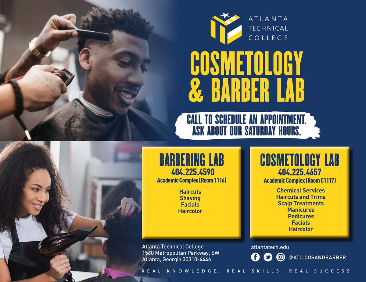 Welcome to our new initiative of #FreshCutFridays &amp; #reFreshFridays • Call to schedule an appointment with our Barber &amp; Cosmetology Lab! 

Follow us for more updates!