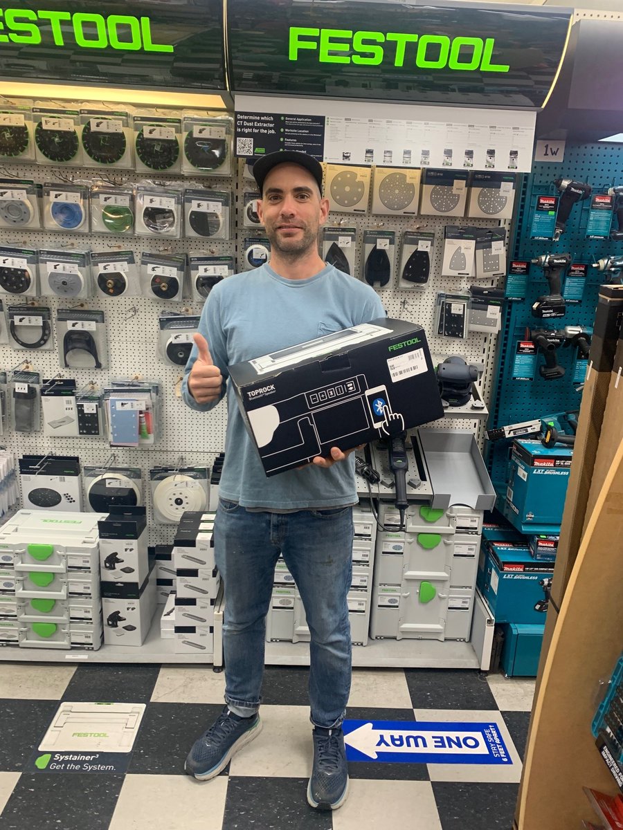 BurnsTools's tweet image. Winner winner! Congrats to Sean the winner of our @FestoolUSA experience raffle, taking home the #toprock. We had a lot of fun and got a lot of good tips &amp;amp; knowledge from the #Festool rep. Hopefully we can do another event for all you guys soon! #BurnsPowerTools #woodworkers
