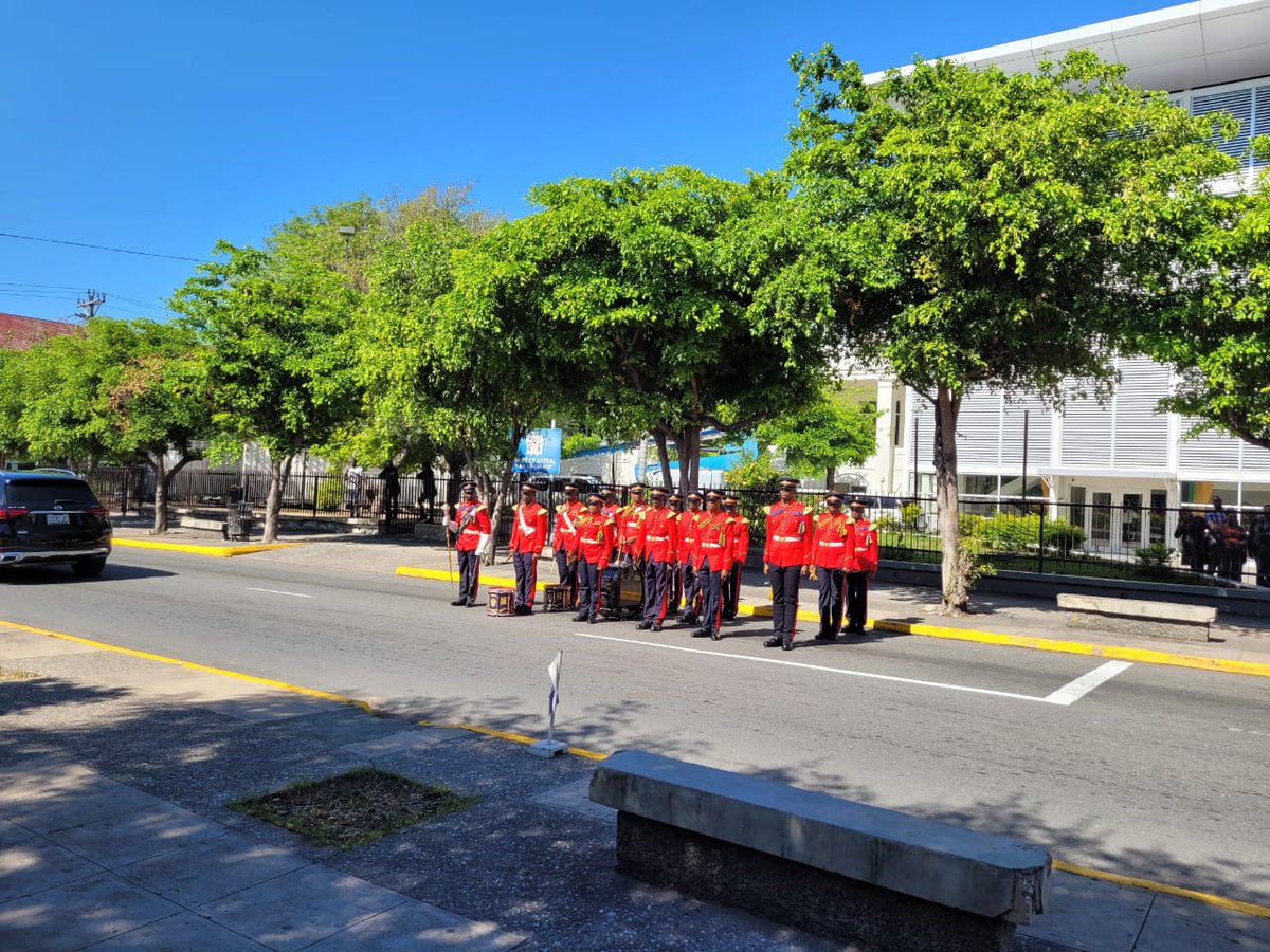 <a href="/jamjudiciary/">The Judiciary Of Jamaica</a> resumes ceremonial opening of court term after it was   suspended in March 2020 as part of measures to limit the spread of COVID-19. This morning's ceremony marks the official start of the Hilary Term of the Home Circuit Court. <a href="/JamaicaConstab/">Jamaica Constabulary Force</a> <a href="/mojofficialjm/">Ministry of Justice, Jamaica</a>