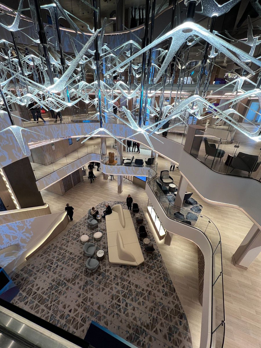 BryteBox's tweet image. When a vision comes to fruition, it is a sight to behold! Across six years, #BryteBox client Studio DADO designed more than 17 restaurants and public spaces and the suites onboard the brand new ship, Prima, by NCL We are celebrating their inaugural sail from Iceland!