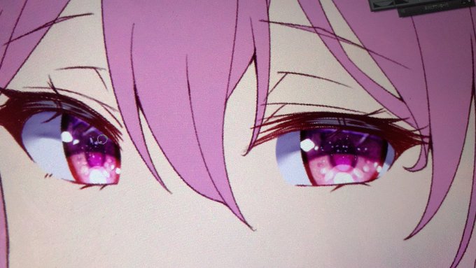 目の塗り試行錯誤マン 