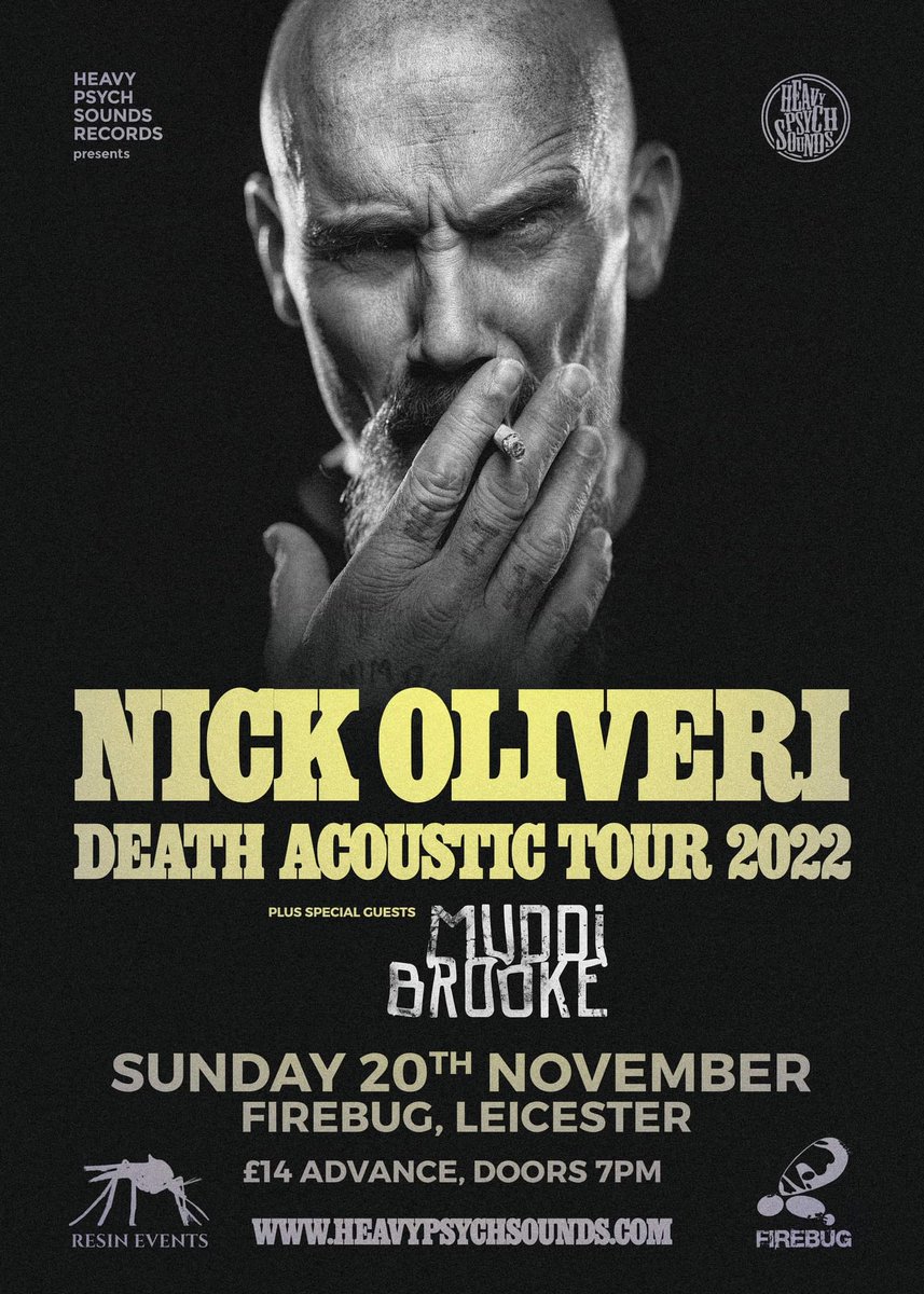 Xmas Party  tickets:
wegottickets.com/event/557636/
Nick Oliveri - Death Acoustic tour , support from Muddibrooke tickets:
wegottickets.com/event/555863
Uprising tickets:
gigantic.com/uprising-ticke…

you can do all three currently for £39 !!!!!!!!
that will change!
