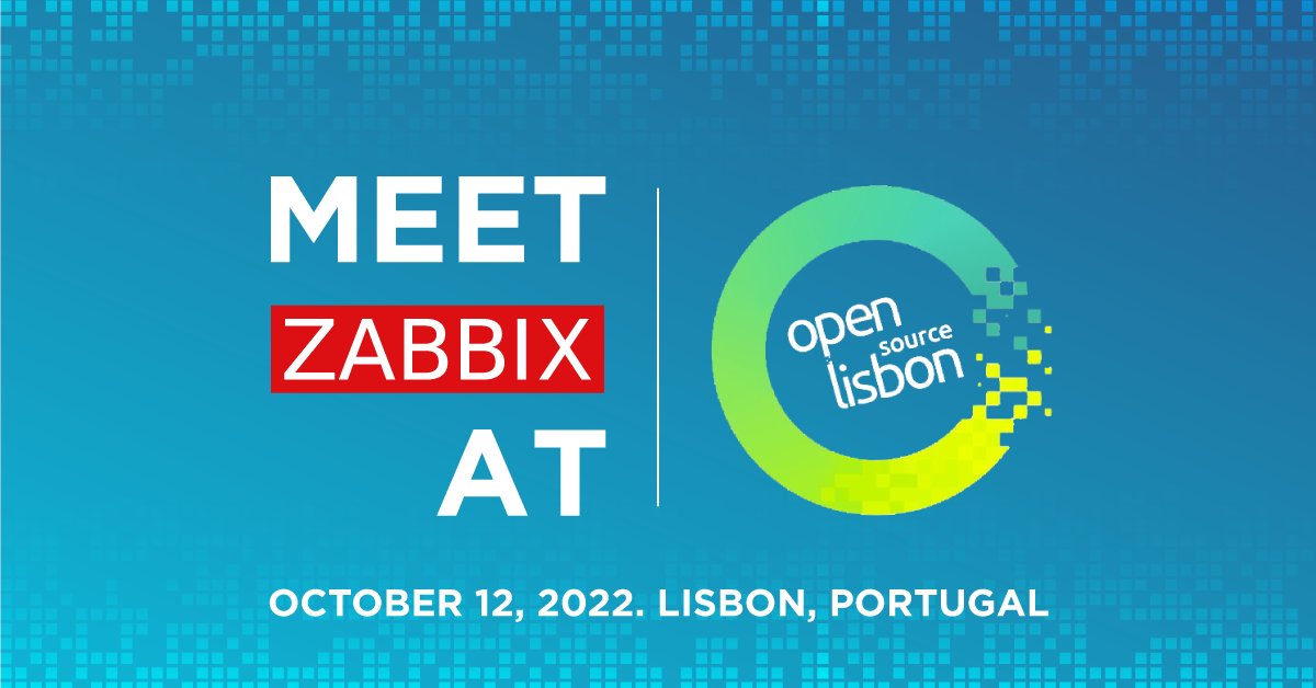 zabbix's tweet photo. 😎 Meet #Zabbix at @OpenSourceLx 2022, powered by @LifeAtSyone, on October 12!
Don't miss the speech of Alexey Mitrofanov, our Product Security Engineer, who will talk about the role of security in the open source world. 🔒
#OpenSourceLX
🔗 https://t.co/mvgIdTlCEE https://t.co/B9XR1xHtlD