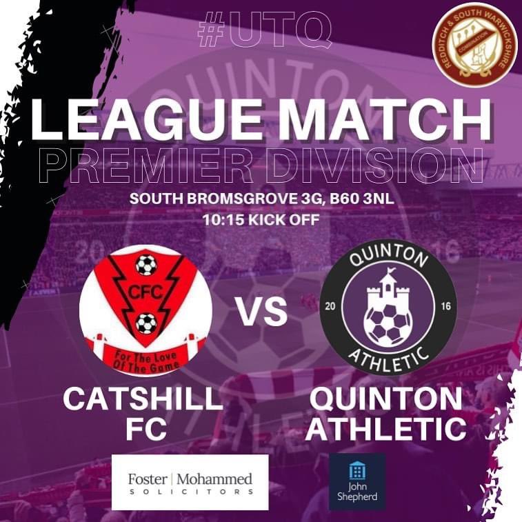 QuintonAthletic's tweet photo. We are back at it this week with a league game against @CatshillFC in the @Randswcl Premier Division. We are after our first points of the campaign after a couple of tough opening fixtures #UTQ https://t.co/sjQFo8jxJm