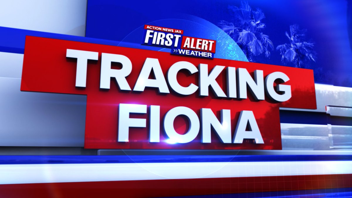 wxgarrett's tweet photo. Tracking #Fiona at NOON on CBS47 @ActionNewsJax. #FirstAlertWX https://t.co/dAOvpGtAXz