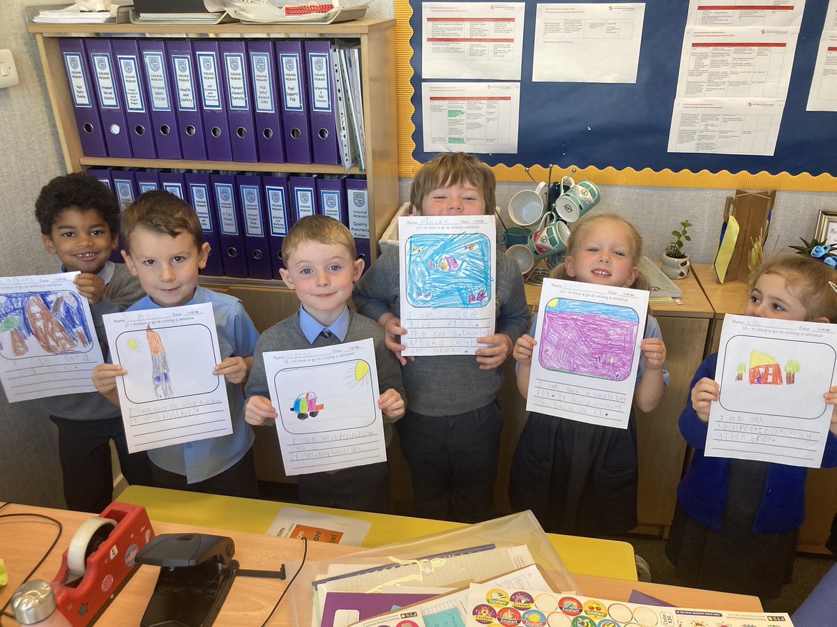 OxgangPs's tweet photo. Mrs Muotune was delighted when some P1s visited her office this morning to share their wonderful work. The learners enjoyed reading their stories to everyone and talking about the detailed illustrations that they’d drawn. What a bunch of superstars!! 🤩🤩🤩 https://t.co/WQZcGgdvG1