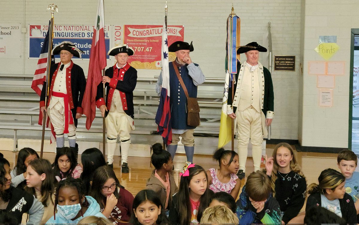 Wildcats_Prin's tweet photo. Dana loves celebrating with our community! Thank you, DAR and SAR members along with our Cub Scouts for hosting our Constitution Day assembly today. Constitution Day is tomorrow, September 17, 2022! #danaleads22 #hcpsnc https://t.co/WBb1DqBMn4
