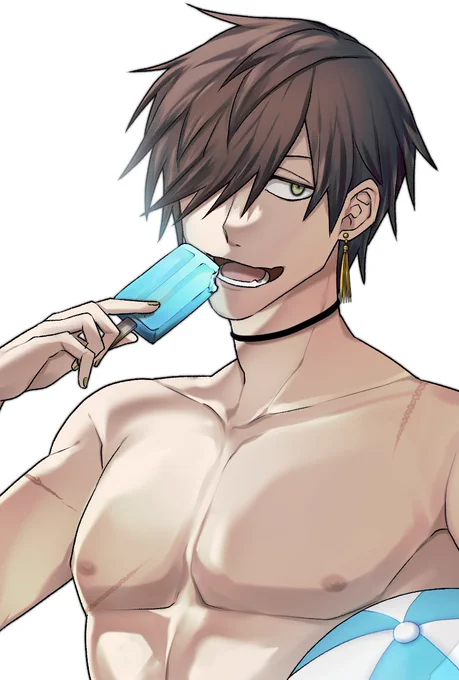 アイスと乳首みてってください 