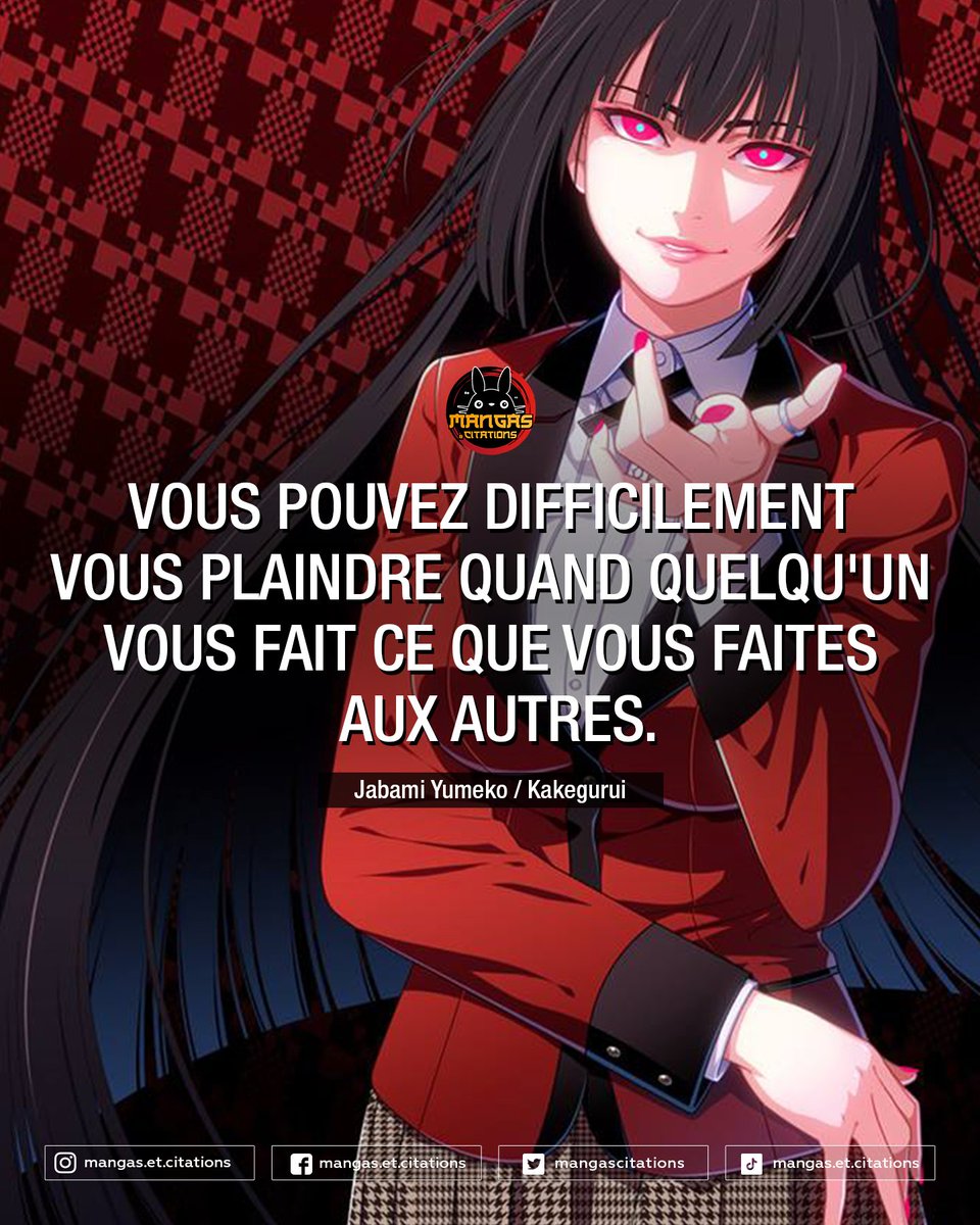 Logique et pourtant ce n'est pas encore limpide pour tous 🧨😄

#jabami #yumeko #jabamiyumeko #yumekojabami #kakegurui #kakeguruiedit #gamblingschool #citationdemanga #citationanime #citationmanga #mangacitation #citationdanime #mangasetcitations