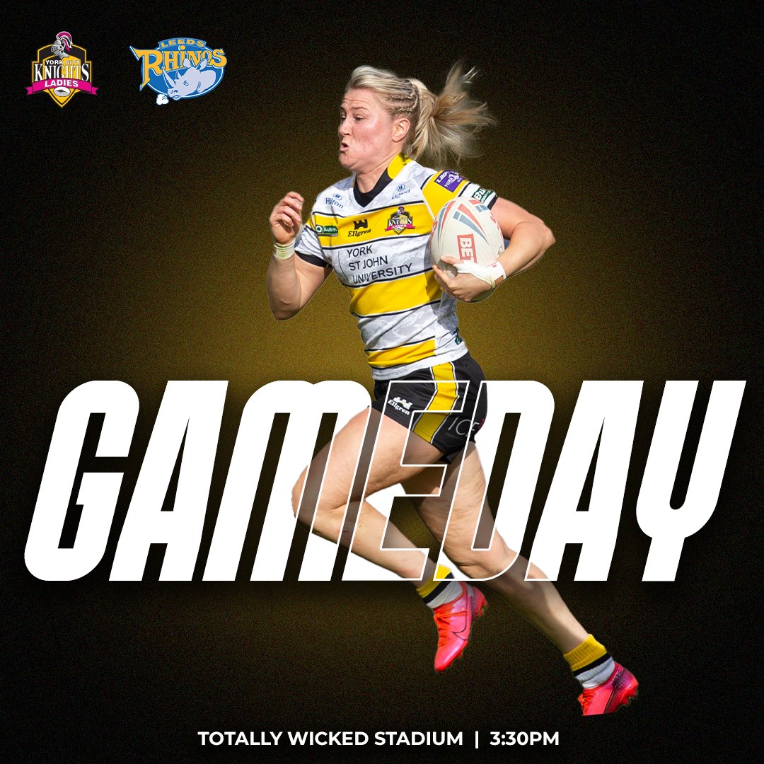 👊 𝑻𝒉𝒆 𝑩𝒊𝒈 𝑶𝒏𝒆!

🆚 <a href="/leedsrhinos/">Leeds Rhinos</a>  
📍 Totally Wicked Stadium
⏰ 3:30pm
🏆 <a href="/Betfred/">Betfred</a> Women's Super League Grand Final
📺 Sky Sports Arena and Mix 

#WeAreYork⚔️