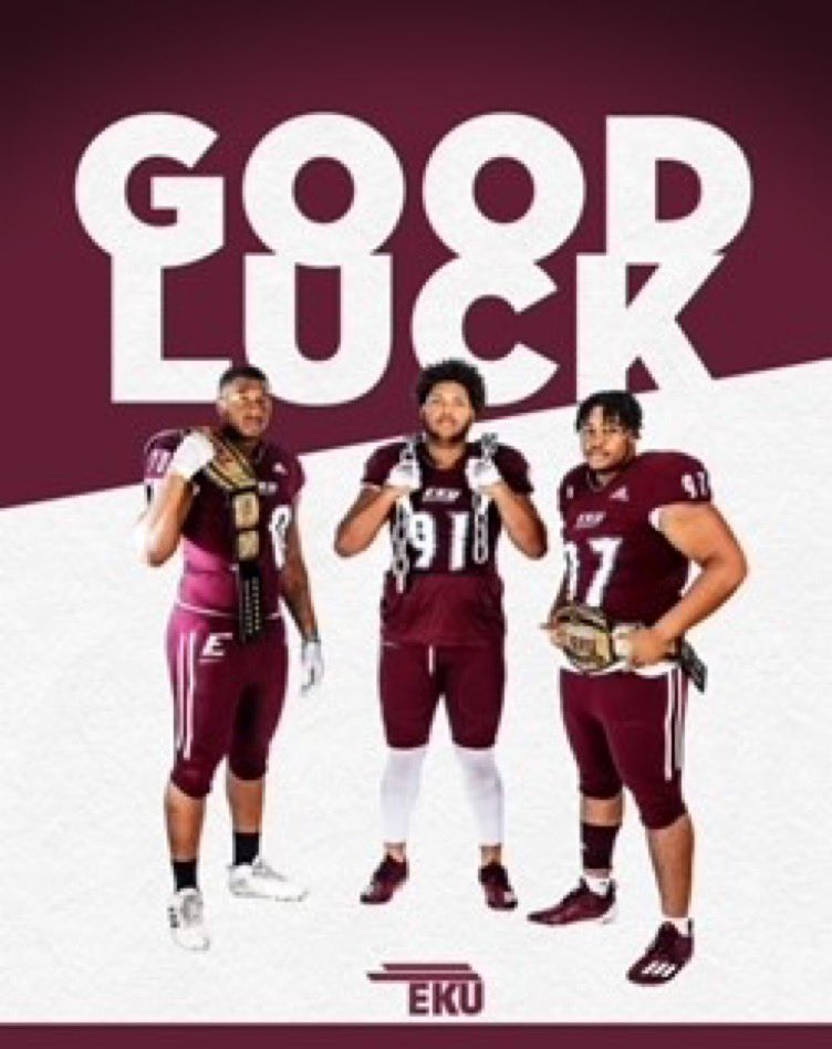 That’s for the good luck tonight! <a href="/EKUFootball/">EKU Football</a> <a href="/Erik_Losey/">Erik Losey</a> <a href="/CoachKevMac/">Kevin McKeethan</a>