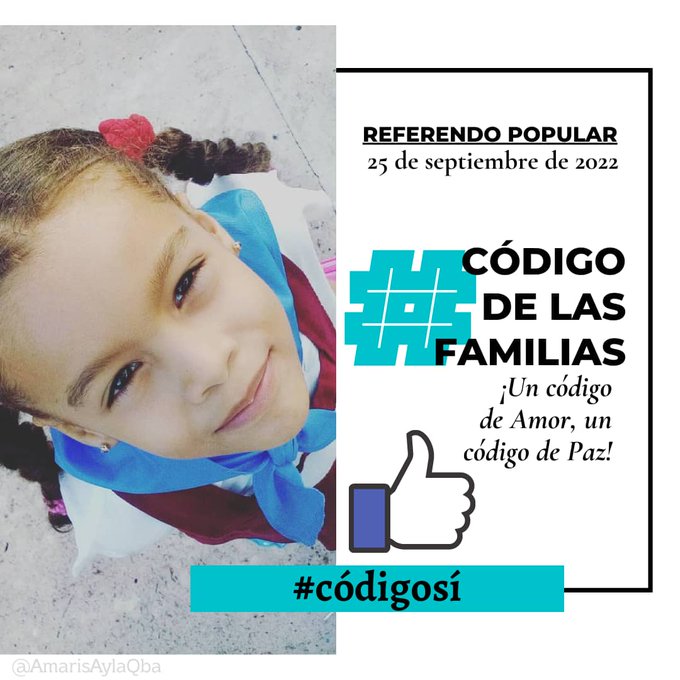 yoslainetpinar's tweet photo. A favor de los derechos de las niñas, adolescentes y mujeres #CódigodelasFamilias #Cuba https://t.co/oZyx7JfQXS