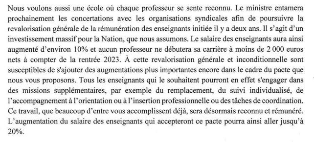 Donc, le président Macron nous annonce qu’on aurait déjà été revalorisés « d’environ » 10% 🤔 Tout doit être dans le « environ ». Perso, j’ai perçu 12€/mois de prime informatique. 🤡 Pour le @SNUipp_FSU c’est 300€ nets/mois tout de suite ! #Greve29Septembre