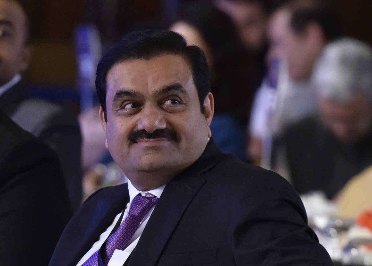 BloombergAsia's tweet photo. Adani, who started the year as No. 14 on the Bloomberg Billionaires Index, now has a $146.9 billion fortune that trails only Elon Musk’s $260 billion. It’s the first time someone from Asia has featured this highly in the top echelons of the wealth index https://t.co/w9fAF3Xa7z https://t.co/bYFanNSyjb