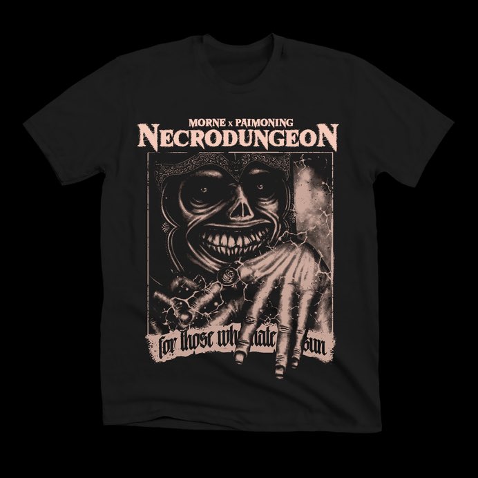 Nous sommes heureux d’annoncer que le Necrodungeon II - long sleeve sortira bientôt. 

Il suivra le Necrodungeon I disponible sur mornedesign.bigcartel.com.

Avez-vous une préférence pour l’un des deux ? 🦇

MORNE X PAIMONING
#gothicshirts #dungeonsanddragons #jdr #gothfashion