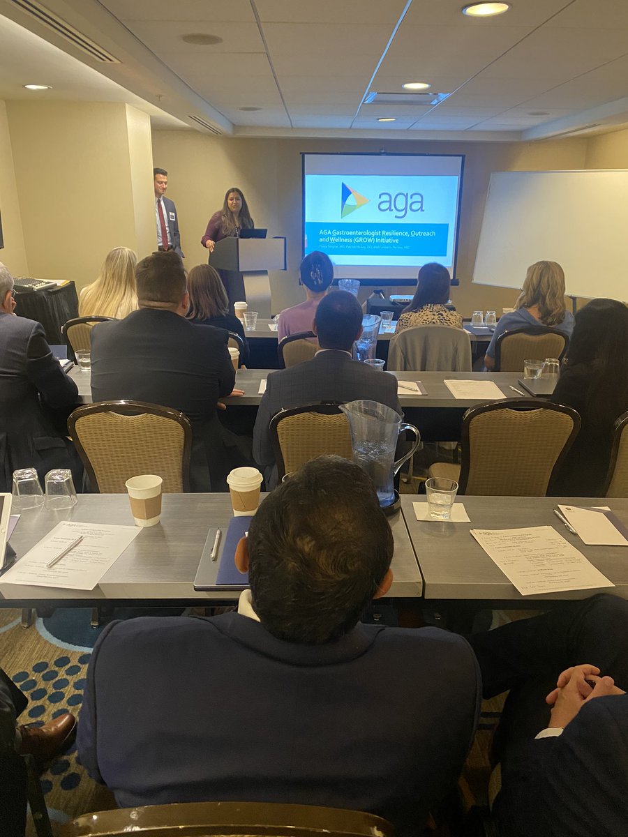ShaziaMSiddique's tweet photo. Drs @GastroHealthDoc & @PHickeyDO take on burnout within GI for the Future Leaders Program- such important work! π https://t.co/rttwAgT3Xc
