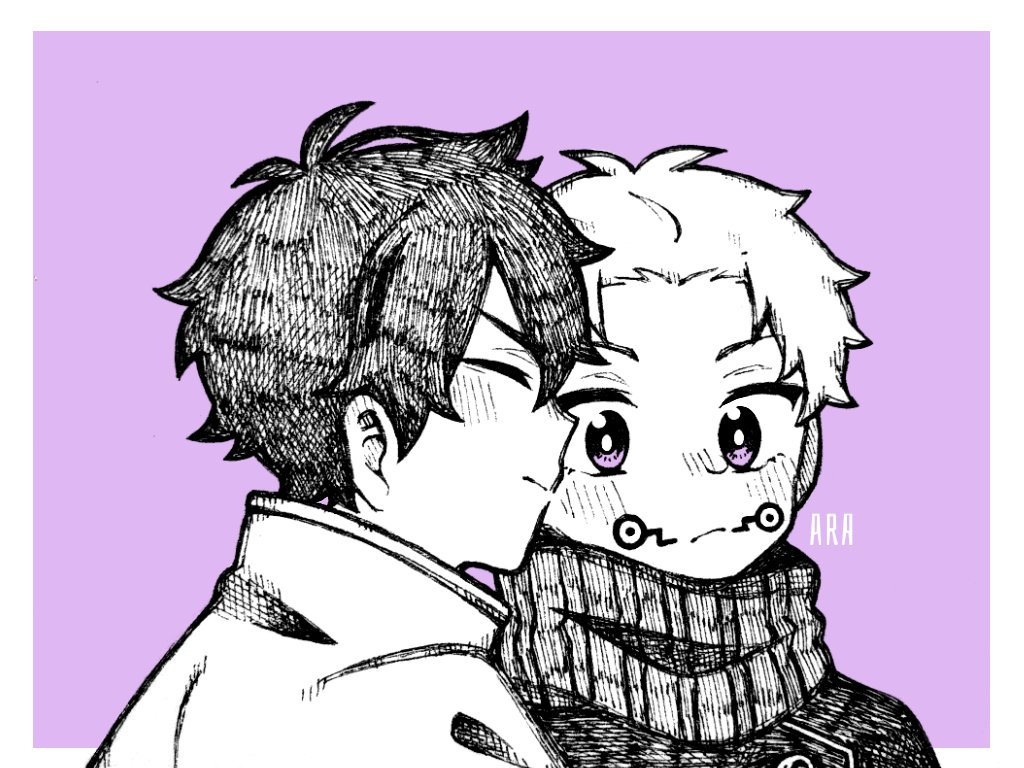 Aracinno's tweet photo. #乙棘 kiss on the cheek (ver. 1) https://t.co/0BBFkzUs5o
