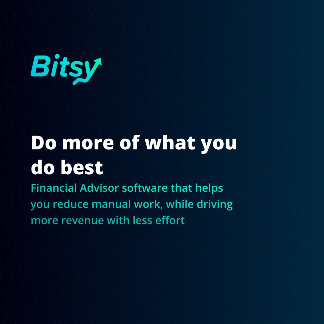 bitsy_advisor's tweet image. 🤗Bitsy relies on your voice when building new features. If it makes your life easier, your voice needs to be heard!
Twitter is a great place to make that happen, and we&apos;ll keep you updated on everything new! 
So follow us!👍
#financialadvisor #advisorsoftware #bitsyadvisor