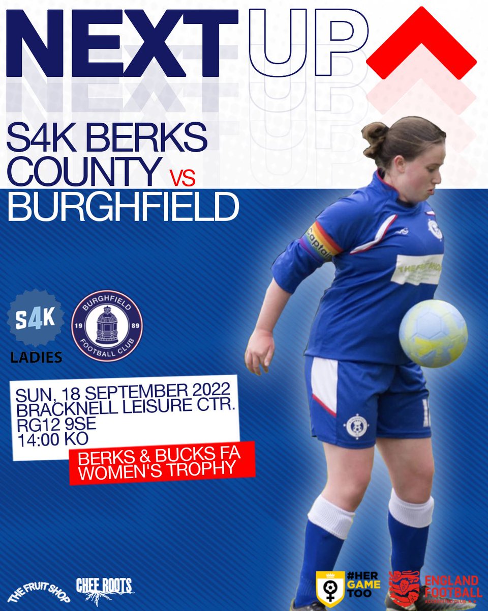 BurghfieldFC's tweet photo. The Ladies First Team kick-off the new season this weekend 🔵

🆚 @S4KLadiesFC 
🏆 @BerksandBucksFA Trophy
🗓️ Sunday 18th September
🕑 2PM KO
📍 Bracknell Leisure Centre, RG12 9SE

#UpTheFielders https://t.co/PpEiuL38Xf