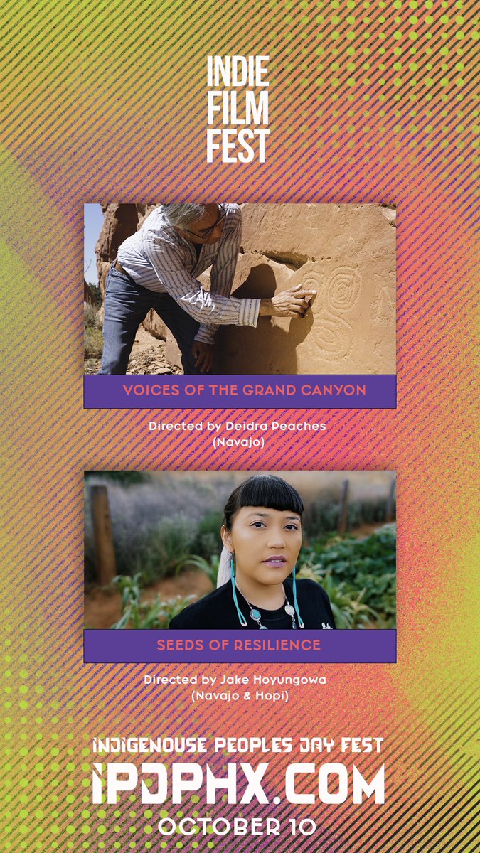indiefilmfst's tweet photo. Come see these award winning #documentary films from Indigenous filmmakers on October 10th at #IPDPHX celebrating #IndigenousPeoplesDay in #downtownPHX learn more at https://t.co/heXpJzC0QA and follow @CahokiaPhx for all the special details. https://t.co/mfYyzEYtKE