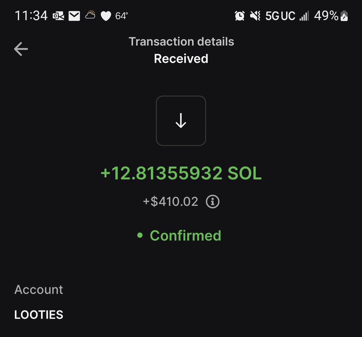 Menth0462's tweet photo. Thank you again @LootiesNFT this marks one of the highest payouts I've been apart of. Love this community and project. Glad we got some new holders to join this great journey. https://t.co/BHSdYbXUxe