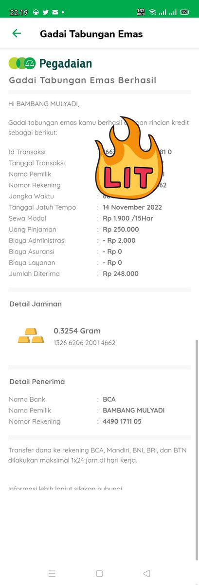 mulyadib1's tweet photo. @erickthohir Selamat malam pak biisa di perbaiki sistem aplikasi pegadian online nya ,terimaksihhhhh https://t.co/UHkapljxlp