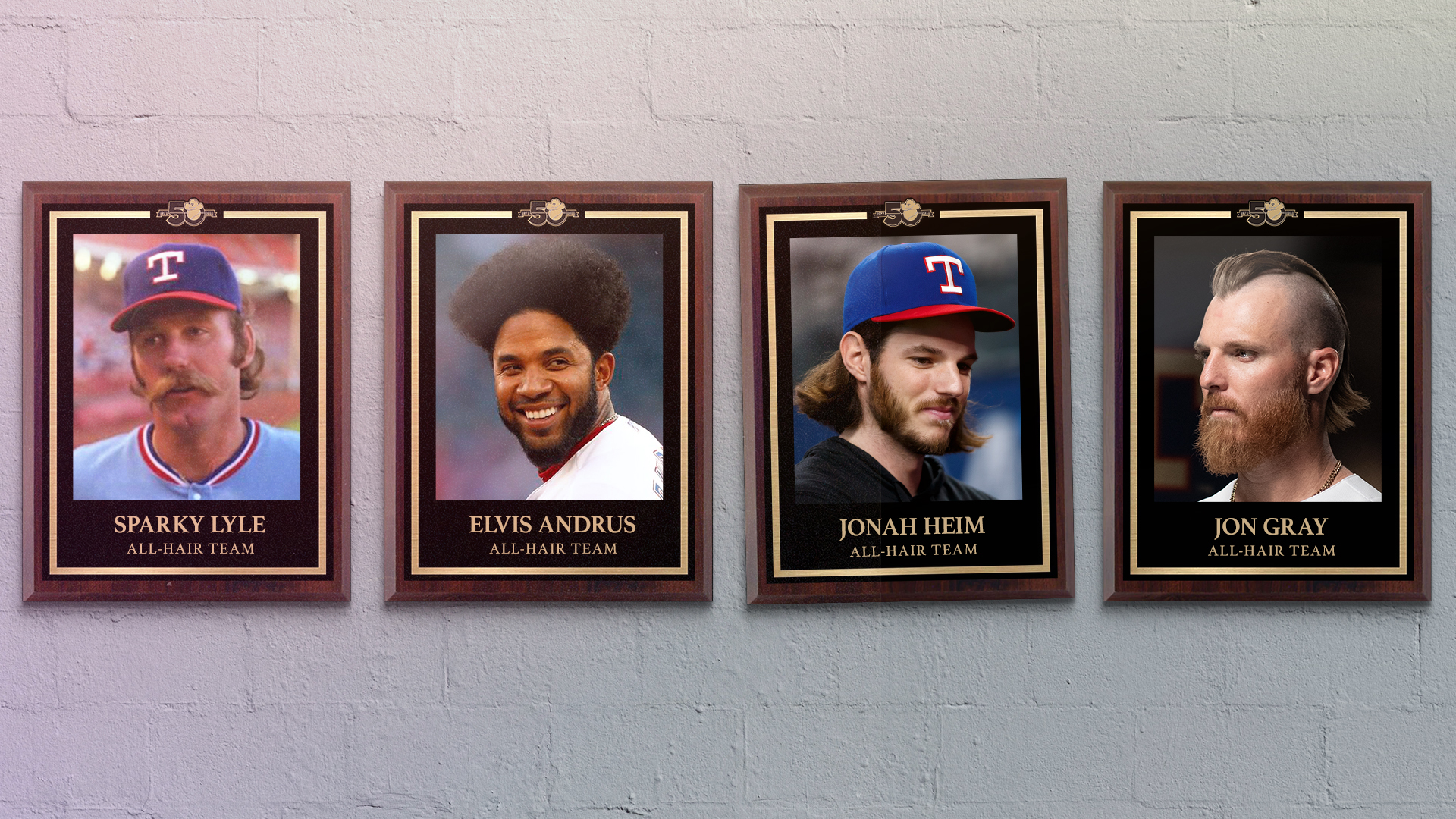 Texas Rangers on X: Flows, fros, staches & sideburns
