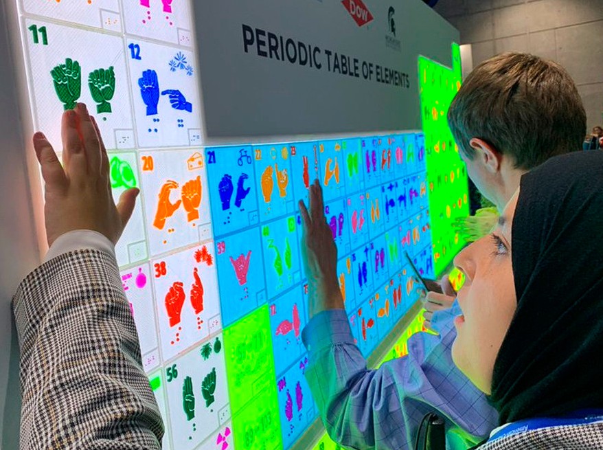 MSUNatSci's tweet photo. At the MSU St. Andrews 3D printing lab a collaborative STEAM outreach project was initiated with the Committee on Chemists with Disabilities of the @AmerChemSociety to design and build an accessible Periodic Table of the Elements.  @MSUChem 
Publication: https://t.co/TO240CgOPa https://t.co/xTCTDXKFx3