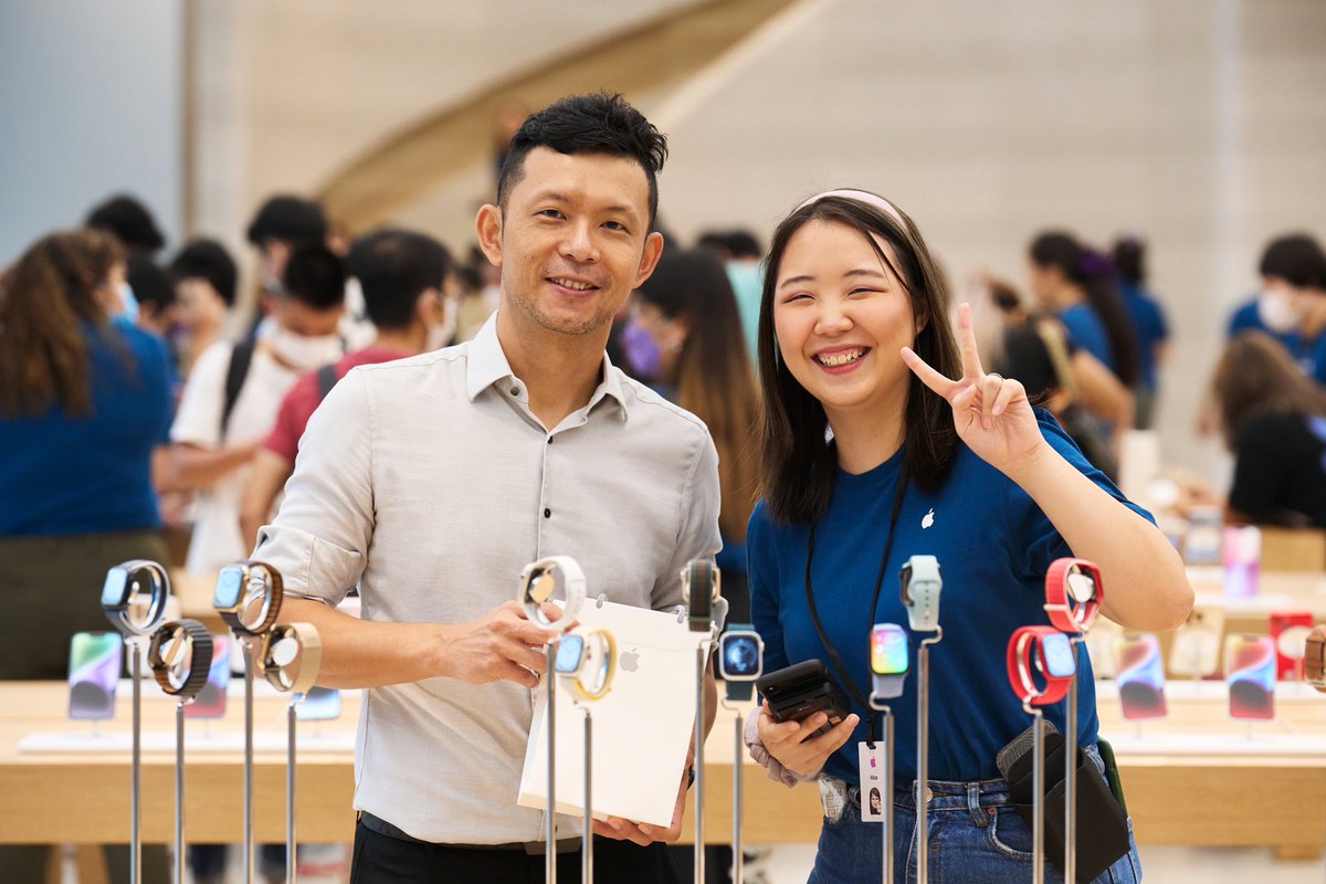 tim_cook's tweet photo. So excited for our customers to experience the magic of our latest products. A day like today has been years in the making — thank you to everyone that’s made it possible! https://t.co/IeRPWb0Gwp