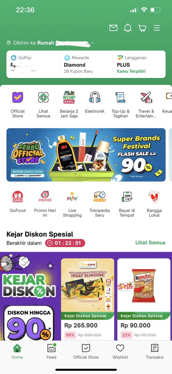 ivanlesmana's tweet photo. @tokopedia maaf tanya di iphone os16 kenapa gag ada seach bar-nya? sudah close app, re-open, re-start unit tetap saja. tx. https://t.co/s0lueHat6J