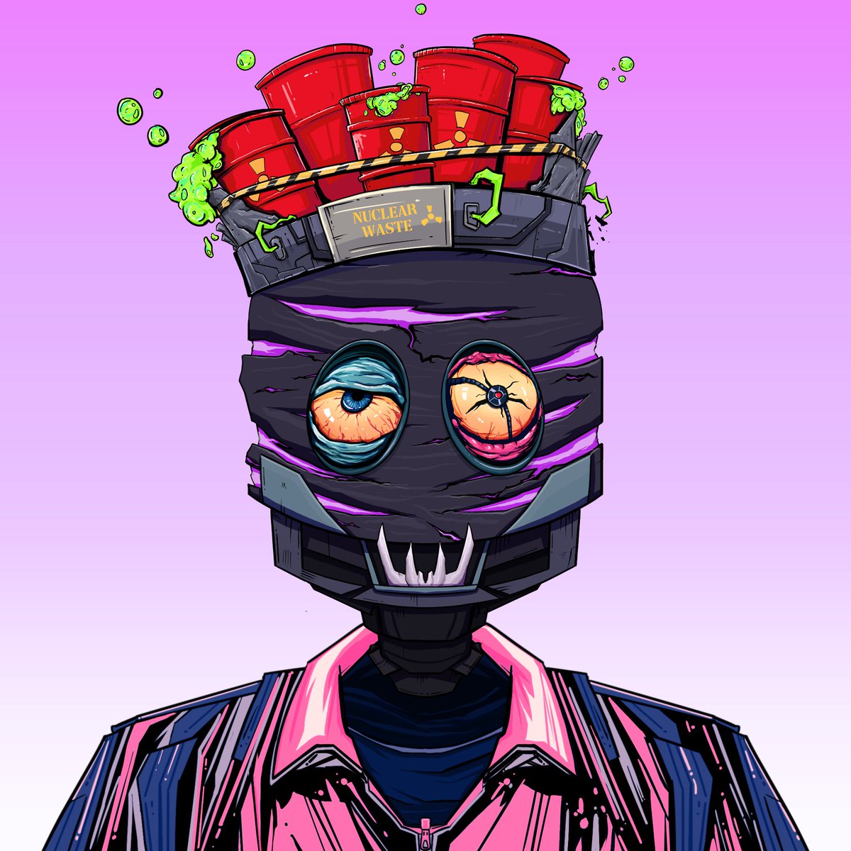 Chevu_Menace's tweet image. Back to my @InfectedMob @RadCrewDAO PFP