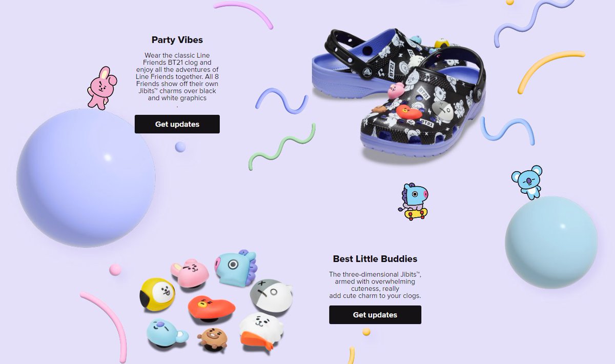 BTSMerchUpdates's tweet image. Crocs Korea x BT21
LINK crocs.co.kr/collection/bt2…