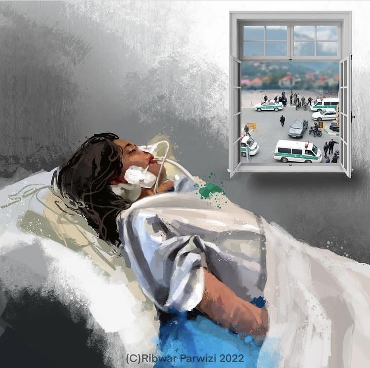 یک فریم از زن بودن در ایران🖤
#مهسا_امینی